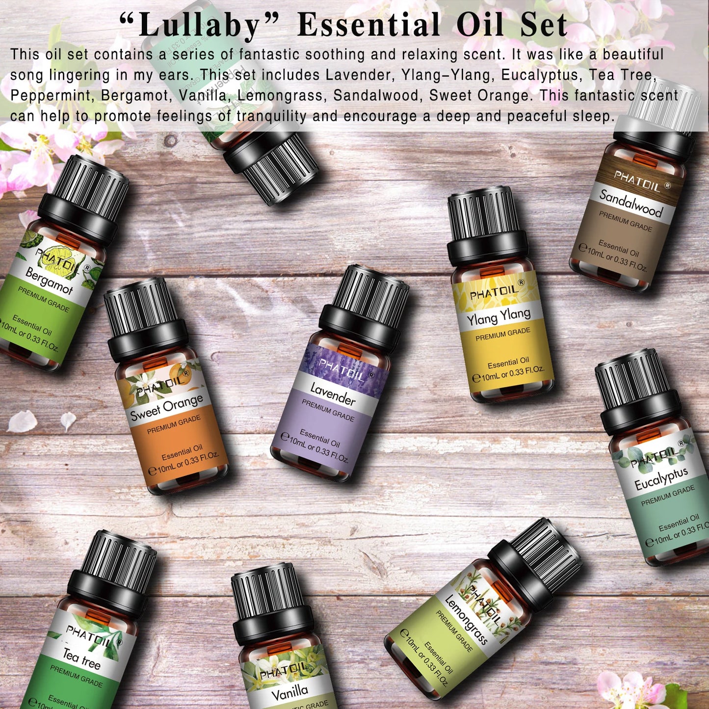 Aromatic Bliss Essential Oils 10 items